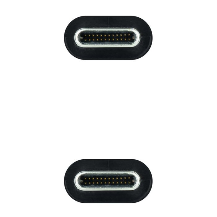Nanocable Cable USB-C a USB-C 3.2 Gen2x2 de 1,5 m, 20Gbps, 100W, Gris/Negro Nanocable Cable USB-C a USB-C 3.2 Gen2x2 de 1,5 m, 20Gbps, 100W, Gris/Negro